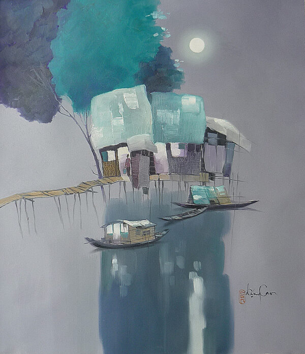 DC350 Dem trang IV -Moonlit night IV 60X70 cm (Sold)