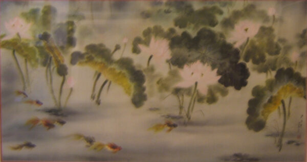 HThanh 5.sen va dan ca - lotus pond-85x160 (Sold)