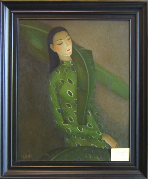 LH07-Young girl and banana leaf (Sold)