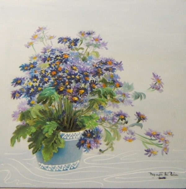 NTTam08-still life with flower -50x50cm (Sold)