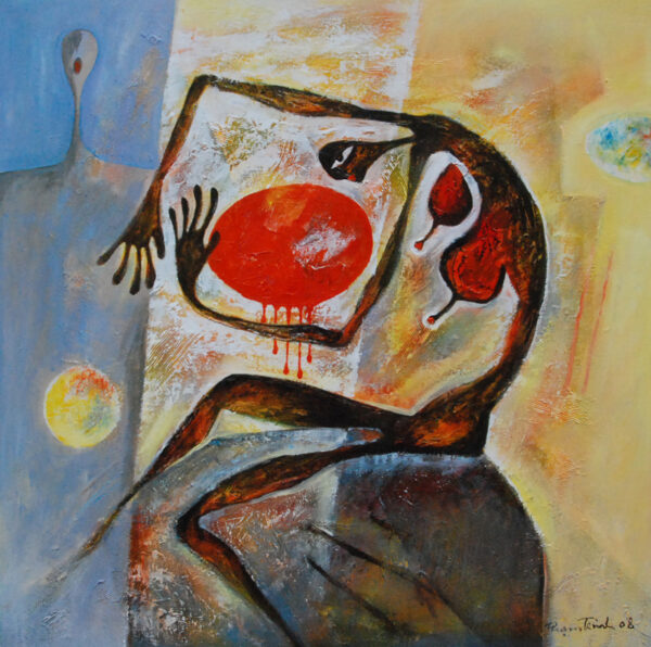 PT.A.31.ngu_i dàn bà và m_t tr_i-the sun and the woman-88x88.. (Sold)