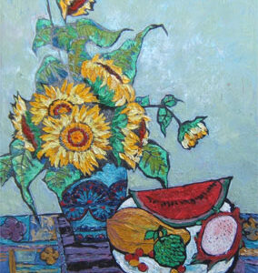 6. Still Life Flowers And Fruits