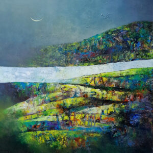 0. LN.26-01. The river and the moon