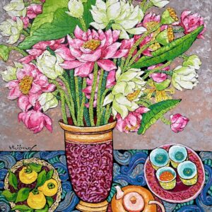 0. ThH-26-06. Still life flowers on Tet holiday.